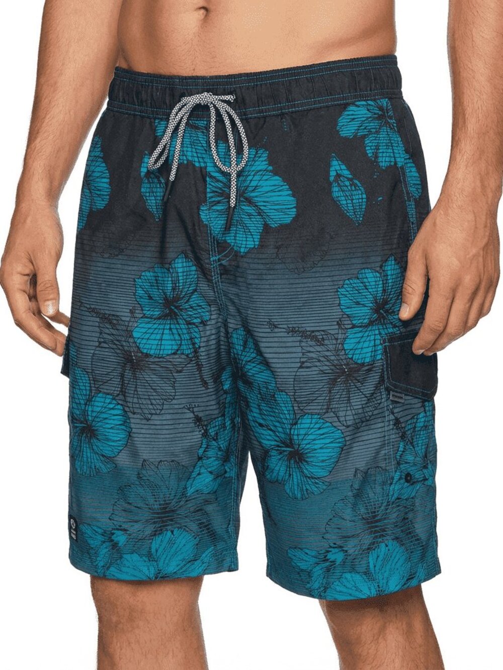 Men's Swim Trunks Mesh Liner Beachwear with Pocket